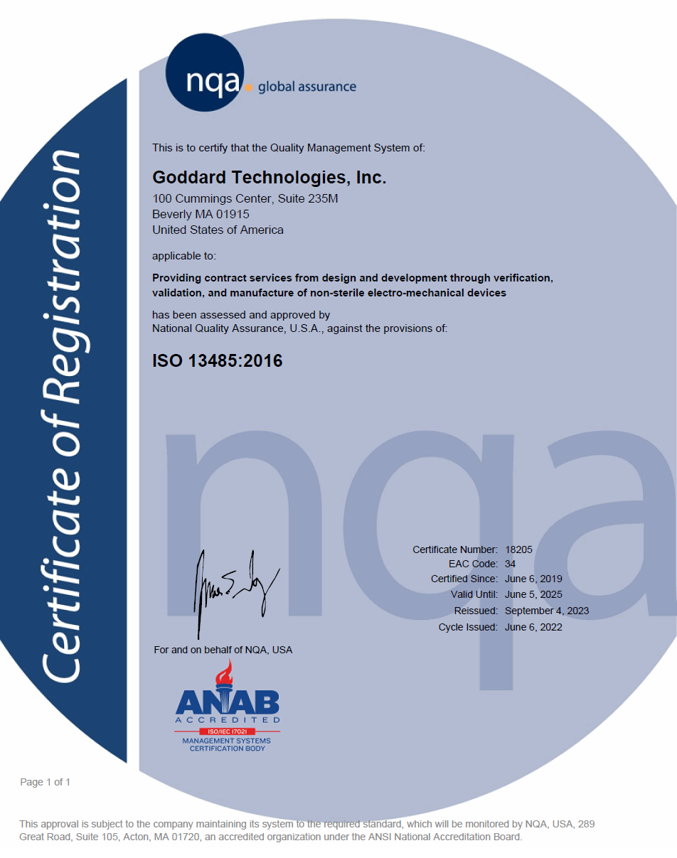 Updated ISO cert